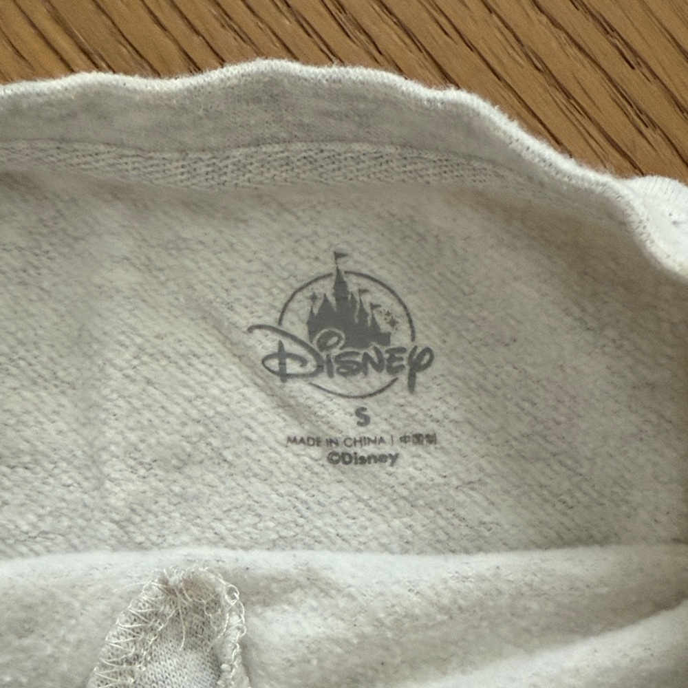Disney Grey Disneyland Resort Puppy Sketch Sweatshirt Lightweight Small - Picture 5 of 5
